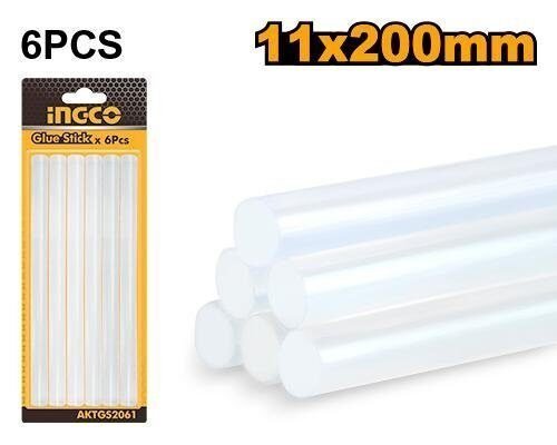 5 Barras de Cola Termofusible INGCO 11.2mm x 200mm - Set de 6 Piezas en Riobamba, Chimborazo