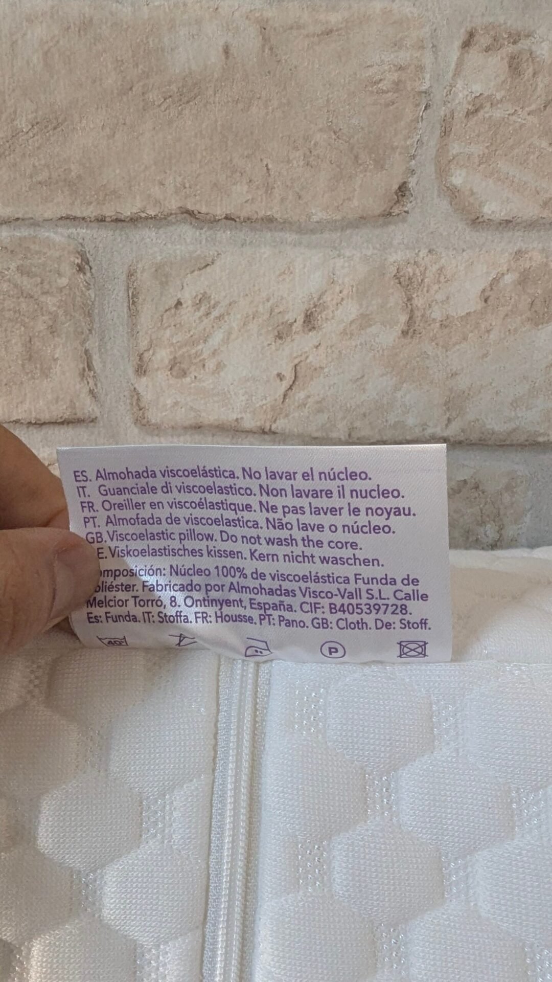 Foto 3 de Almohada viscoelástica Todocama con funda acolchada