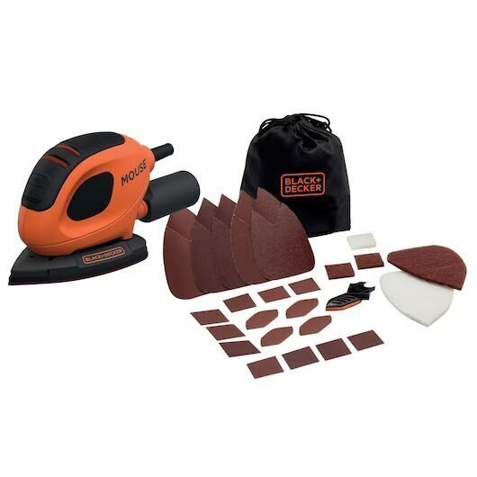 BLACK+DECKER Lijadora de Detalle Mouse 55 W, Velocidad de 11.000 RPM, Incluye 15 en Riobamba, Chimborazo