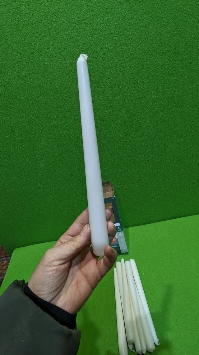 Foto 4 de Bolsius Velas cónicas Blanco 8 unidades