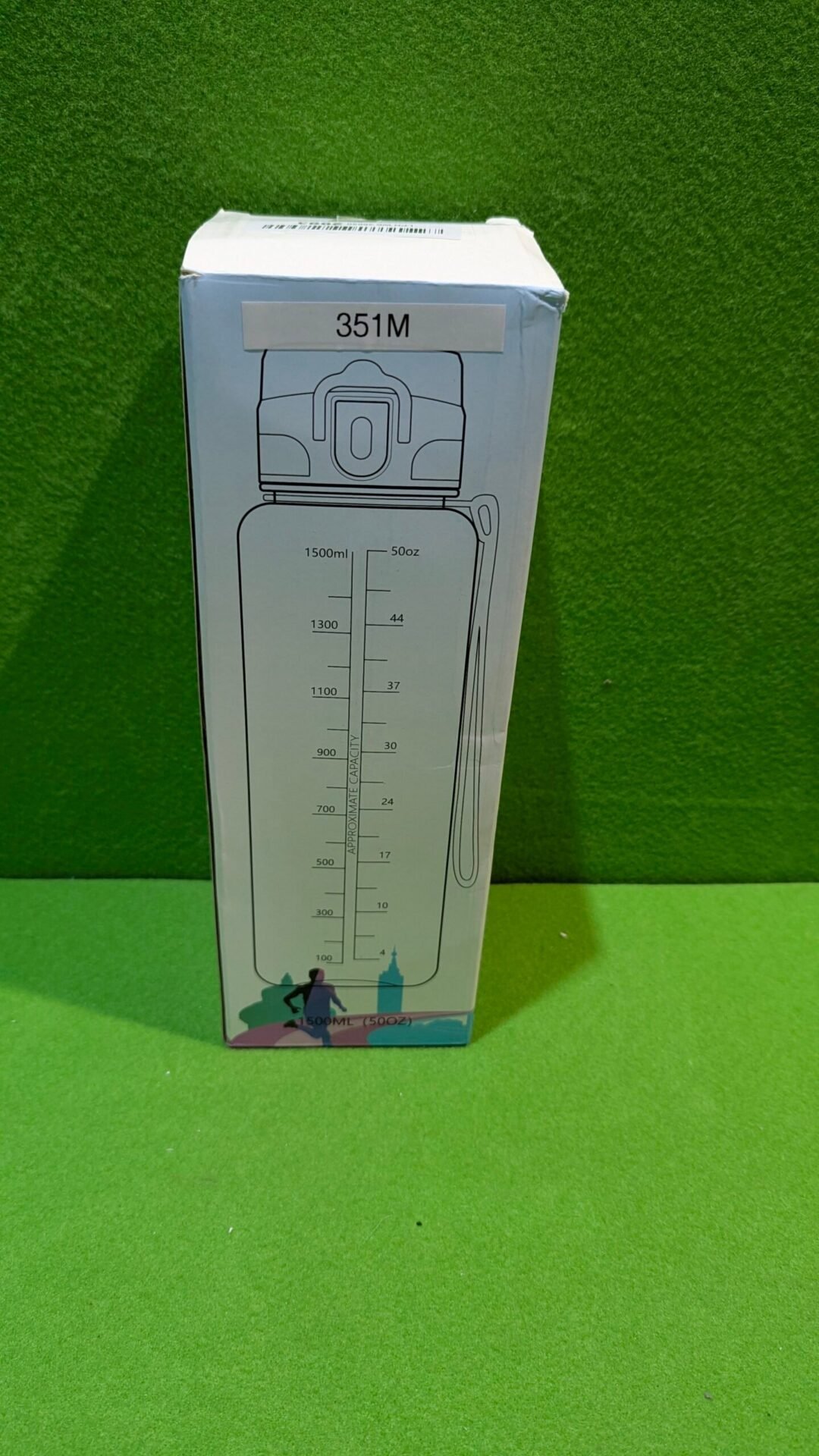Foto 7 de Botella Agua, 1500ML Libre de BPA, Botella Agua Gimnasio