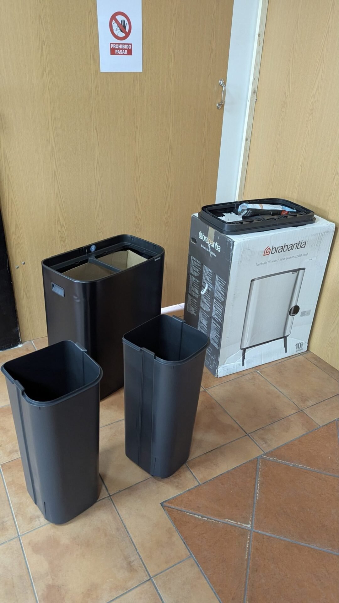 Foto 5 de Brabantia Basurero Negro mate 60L