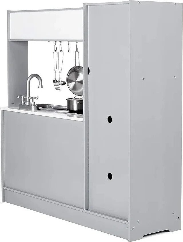 Foto 3 de Cocina de juguete, disposición en línea, de madera
