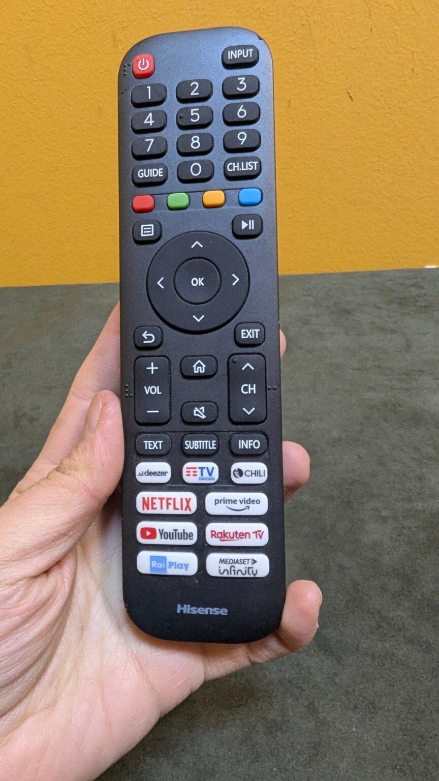 Foto 4 de Control remoto original Hisense EN2AI30H para Smart TV con Netflix, Prime Video