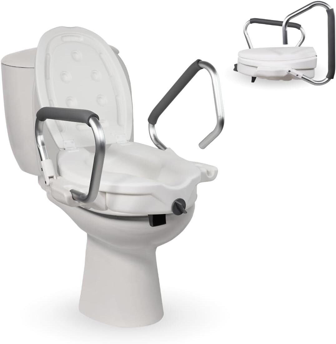 Elevador WC para Adultos, 17cm con reposabrazos abatibles y Acolchados en Riobamba, Chimborazo