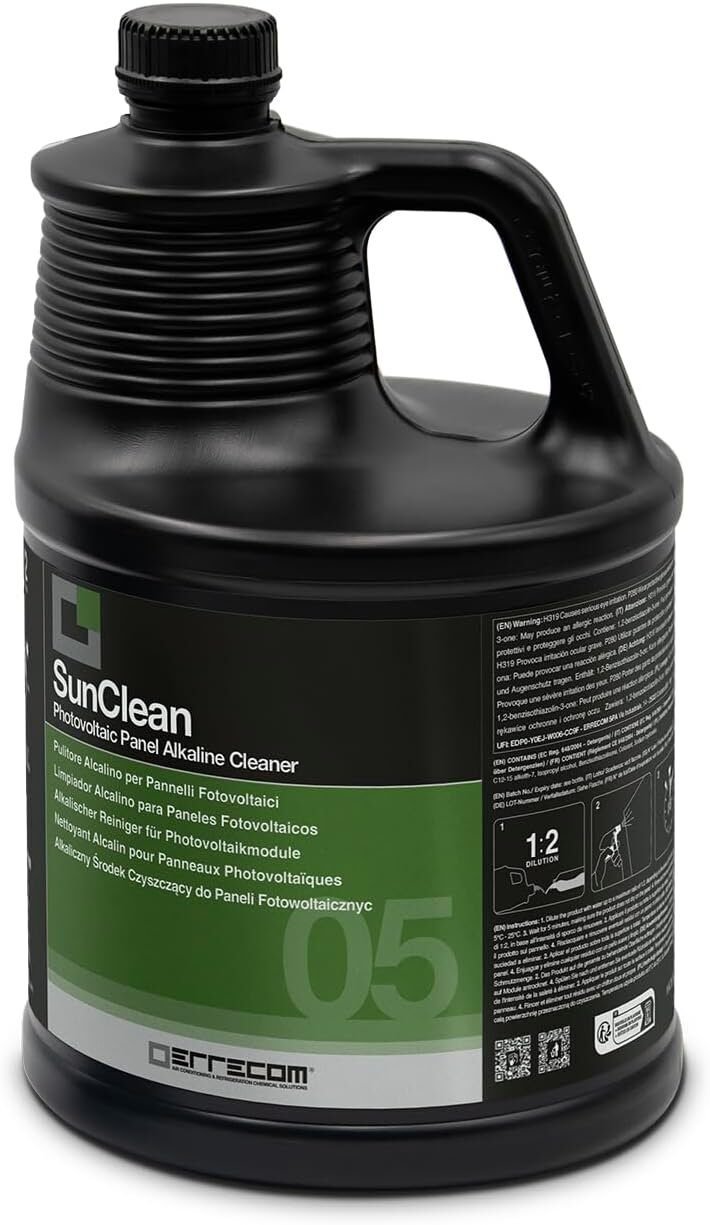 Errecom SunClean, Limpiador Alcalino para Paneles de Sistemas Fotovoltaicos en Riobamba, Chimborazo