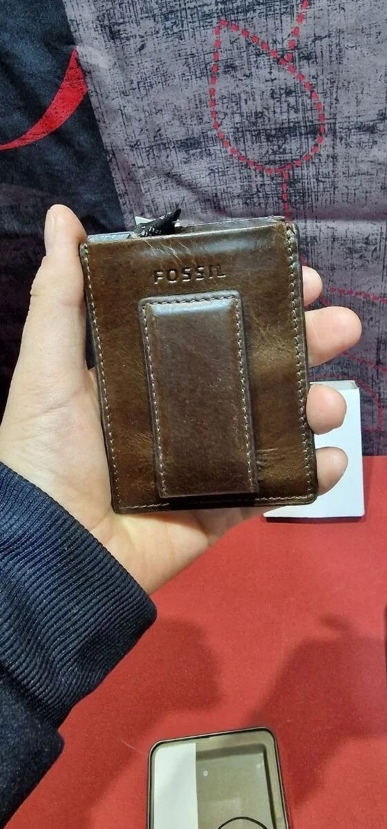 Foto 6 de Fossil Men’s Derrick Tarjetero de piel