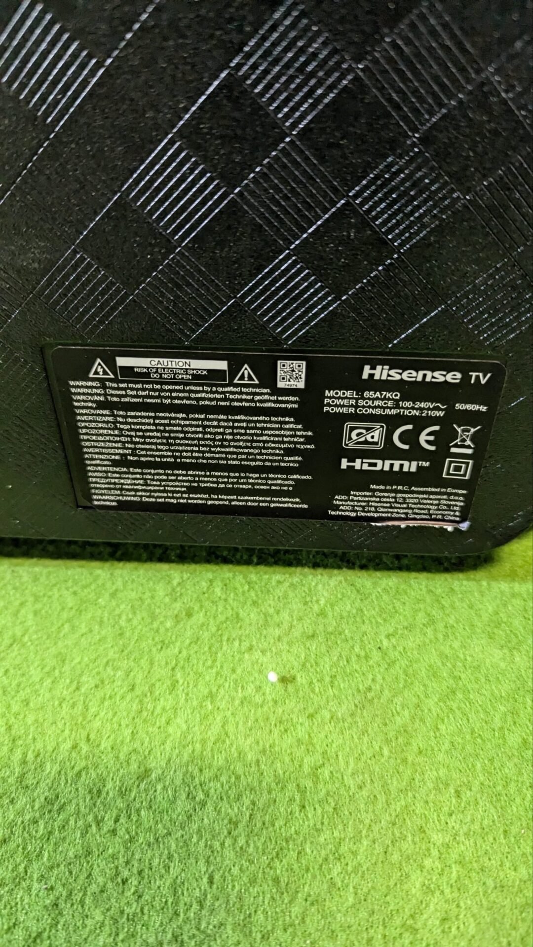 Foto 3 de Hisense TV 65A7KQ para REPUESTO
