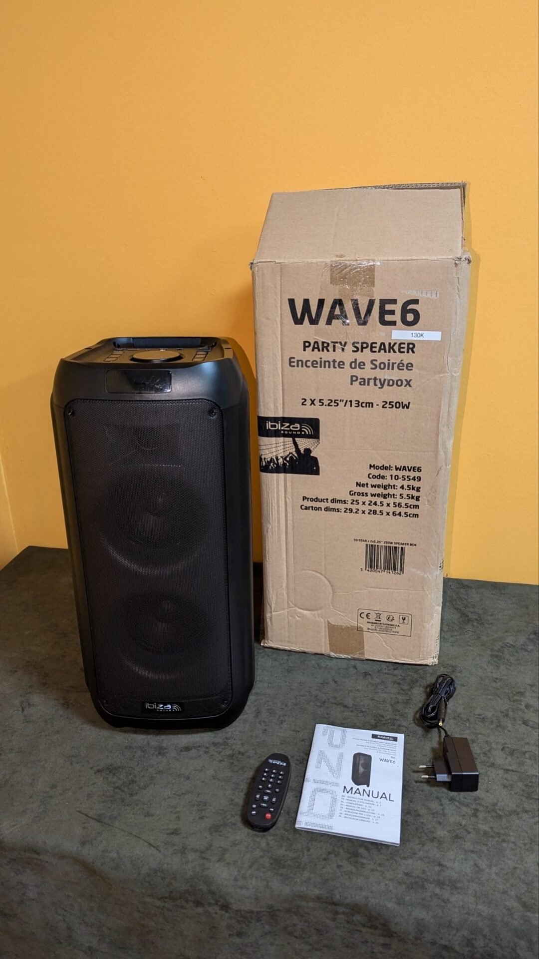 Foto 2 de Ibiza – WAVE6 – Parlante a pilas de 250W/2×5.25″
