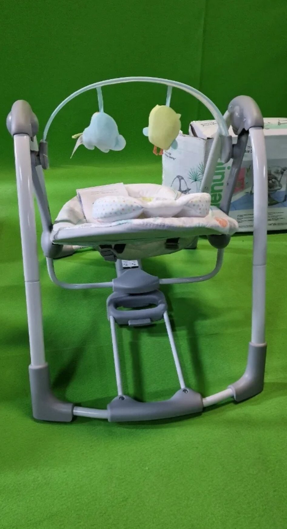 Foto 6 de Ingenuity, Columpio Compacto Plegable Hugs & Hoots, hasta 9 kg