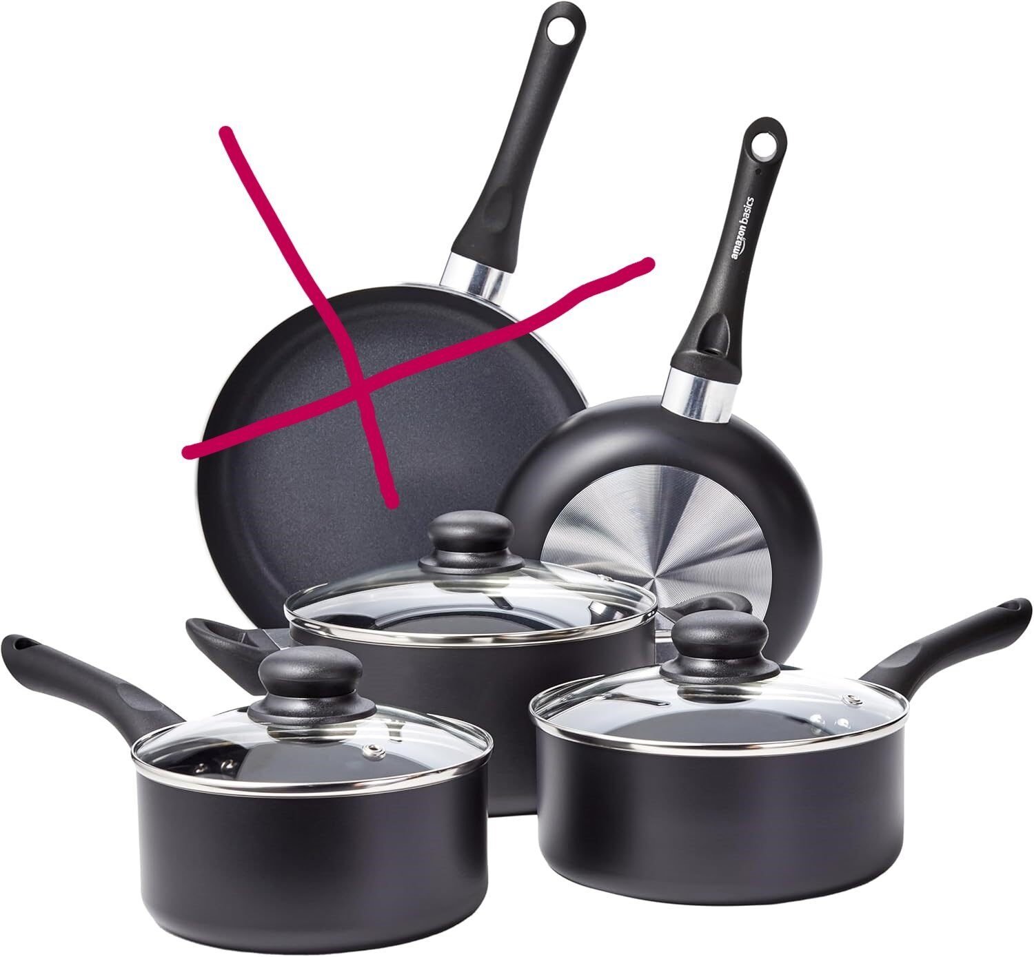 Juego de utensilios de cocina antiadherentes, 7 Unidads (4 ollas + 3 tapas) falt en Riobamba, Chimborazo