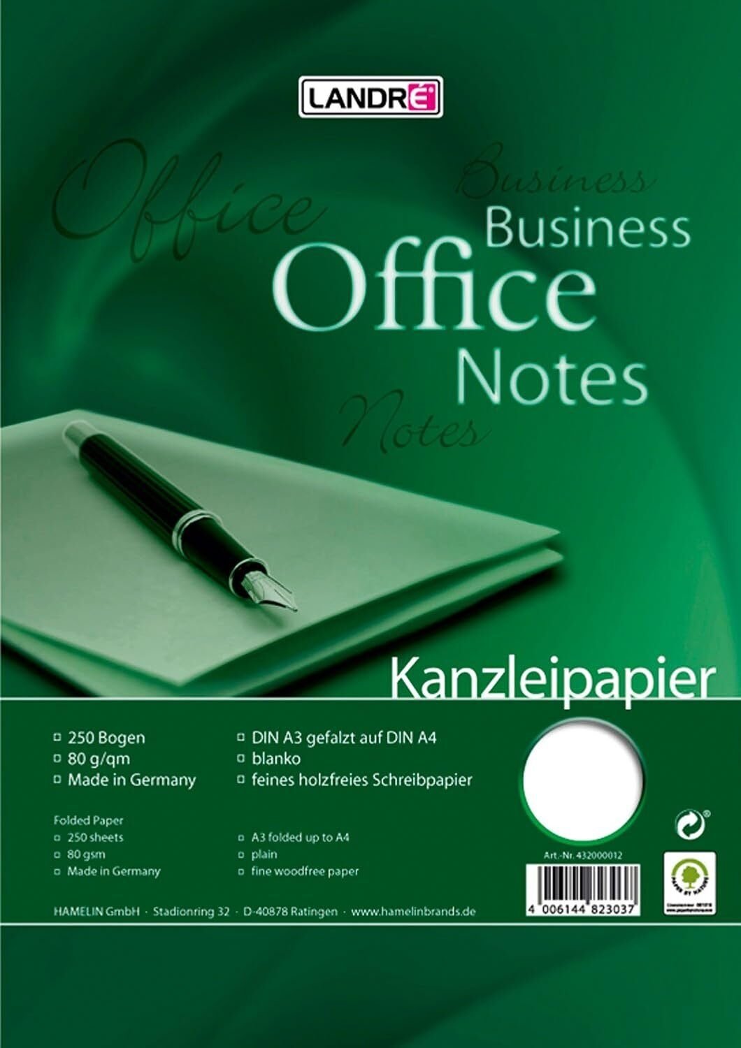LANDRE 100050621 Papel de oficina 250 hojas A3 plegadas a A4 en Riobamba, Chimborazo