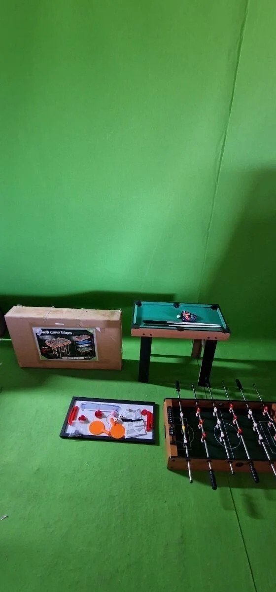 Foto 3 de Mesa 4 juegos en 1: Billar, ping-pong, hockey y futbolín