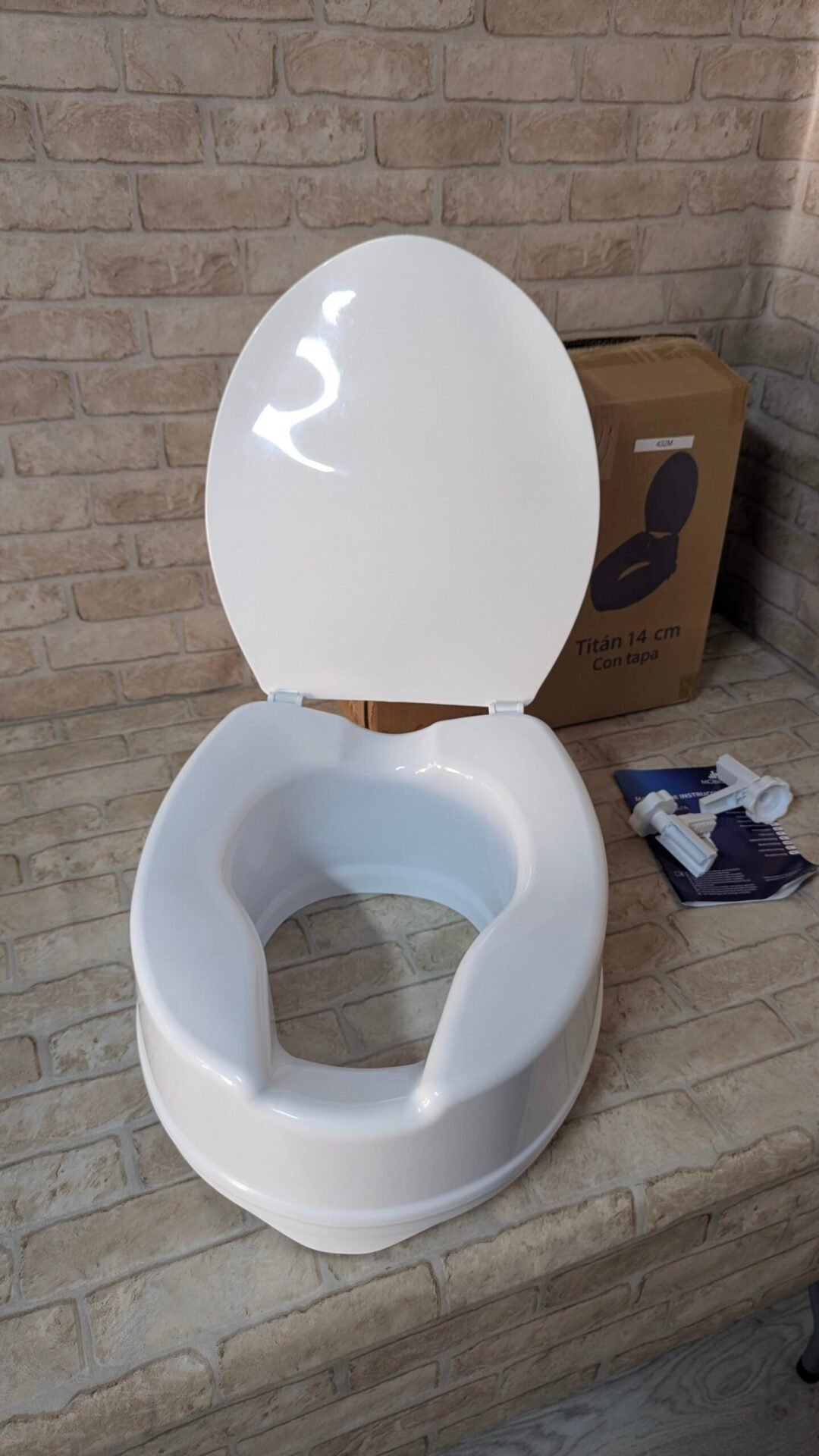 Foto 3 de Mobiclinic®, Elevador wc para adulto, Con tapa, 14 cm