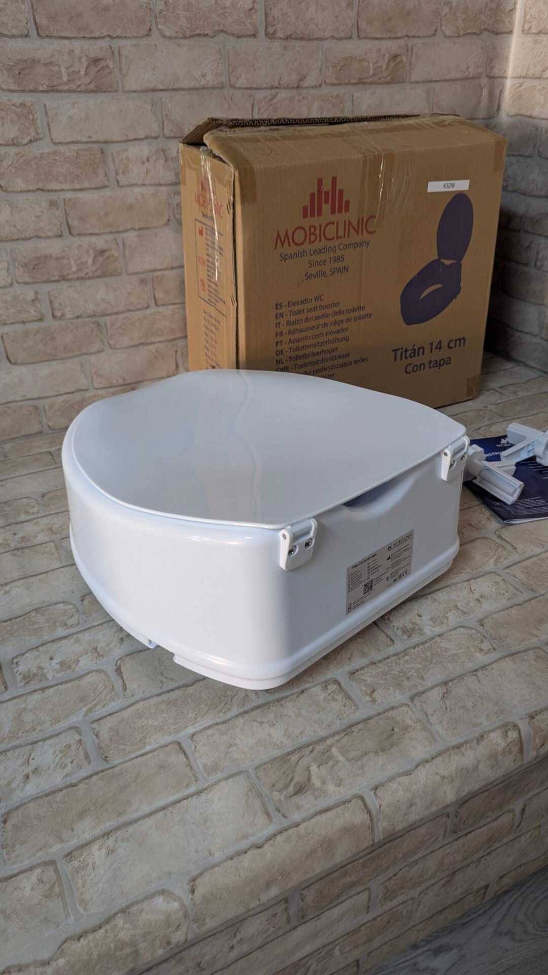 Foto 5 de Mobiclinic®, Elevador wc para adulto, Con tapa, 14 cm