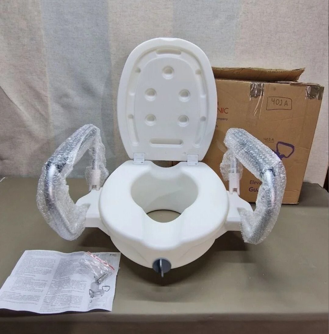 Foto 3 de Mobiclinic, Elevador WC para adultos con reposabrazos, Guadiana
