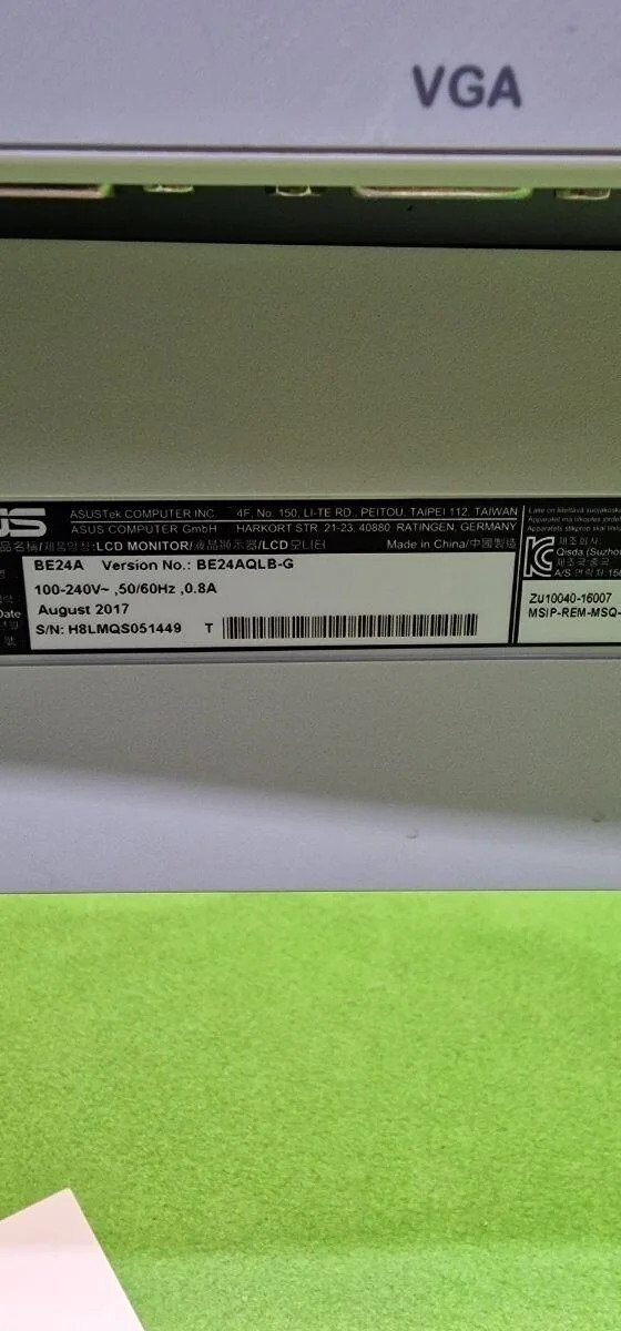 Foto 8 de Monitor de negocio ASUS BE24AQLB 24,1″