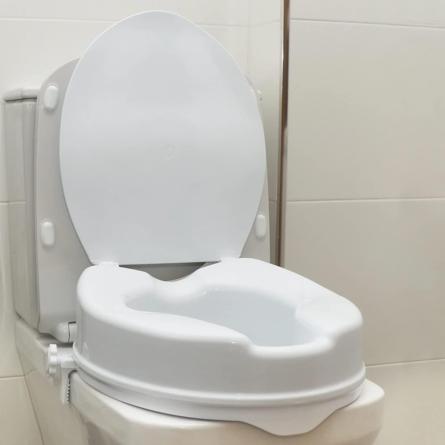 OrtoPrime Elevador WC Adulto Con Tapa - Altura 10 cm en Riobamba, Chimborazo