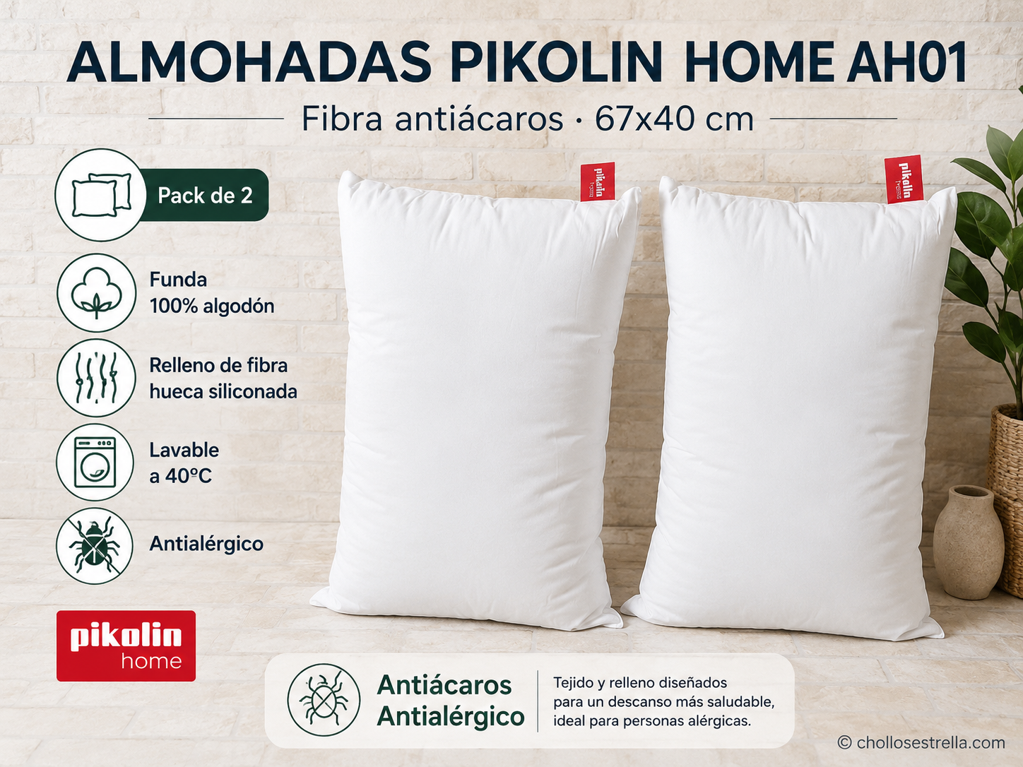 Pack de Almohadas Pikolin Home en Riobamba, Chimborazo