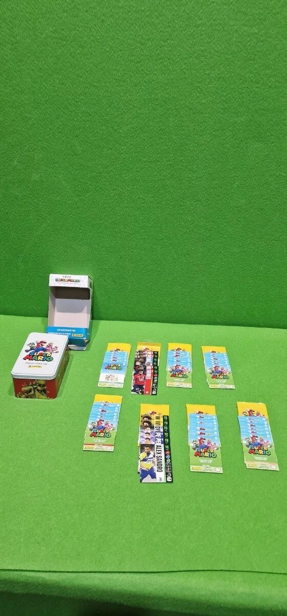 Panini Super Mario TC-Caja metálica con Bolsillos y Tarjetas en Riobamba, Chimborazo