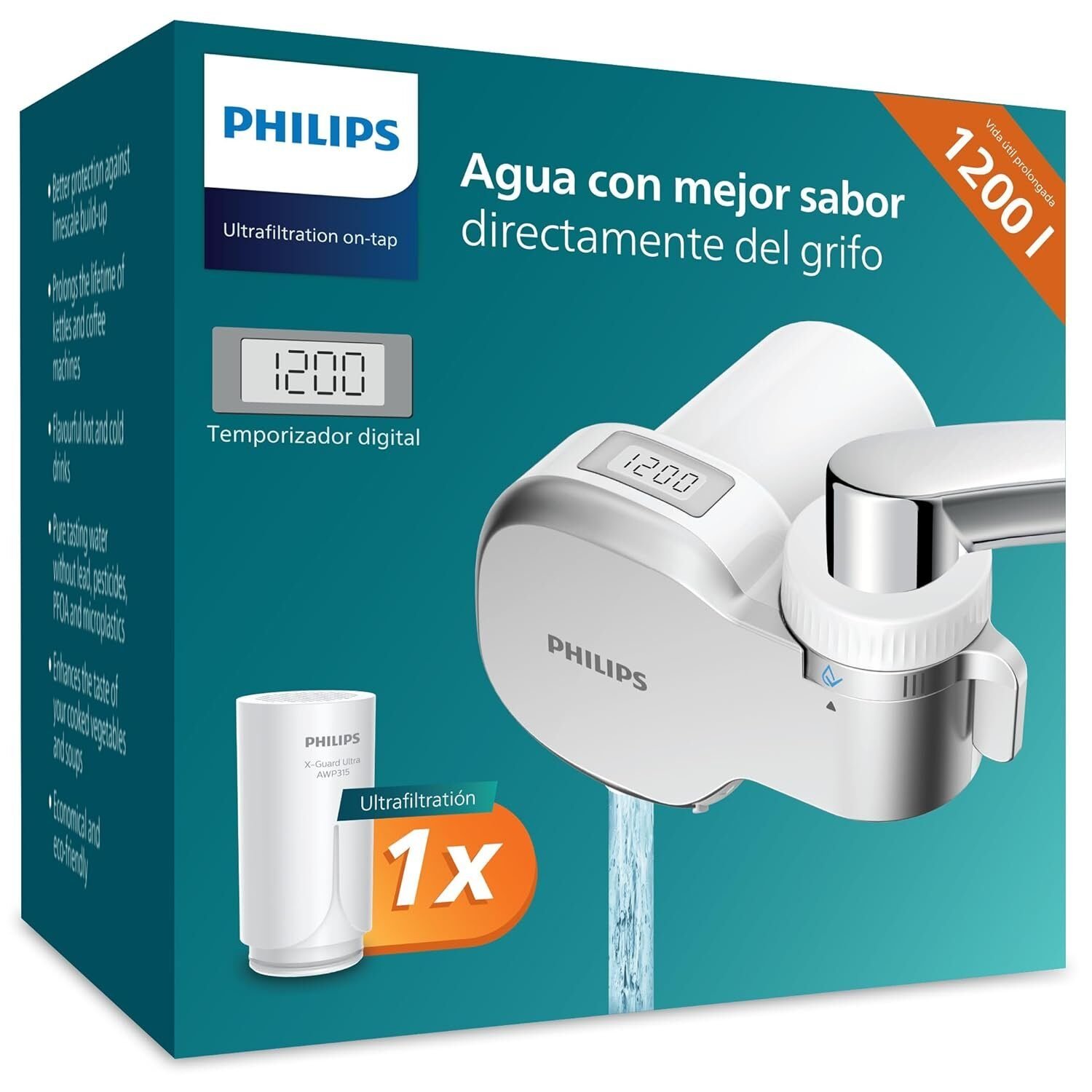 Philips Water Filtro de Grifo ULTRAFILTRACIÓN con PANTALLA DIGITAL en Riobamba, Chimborazo