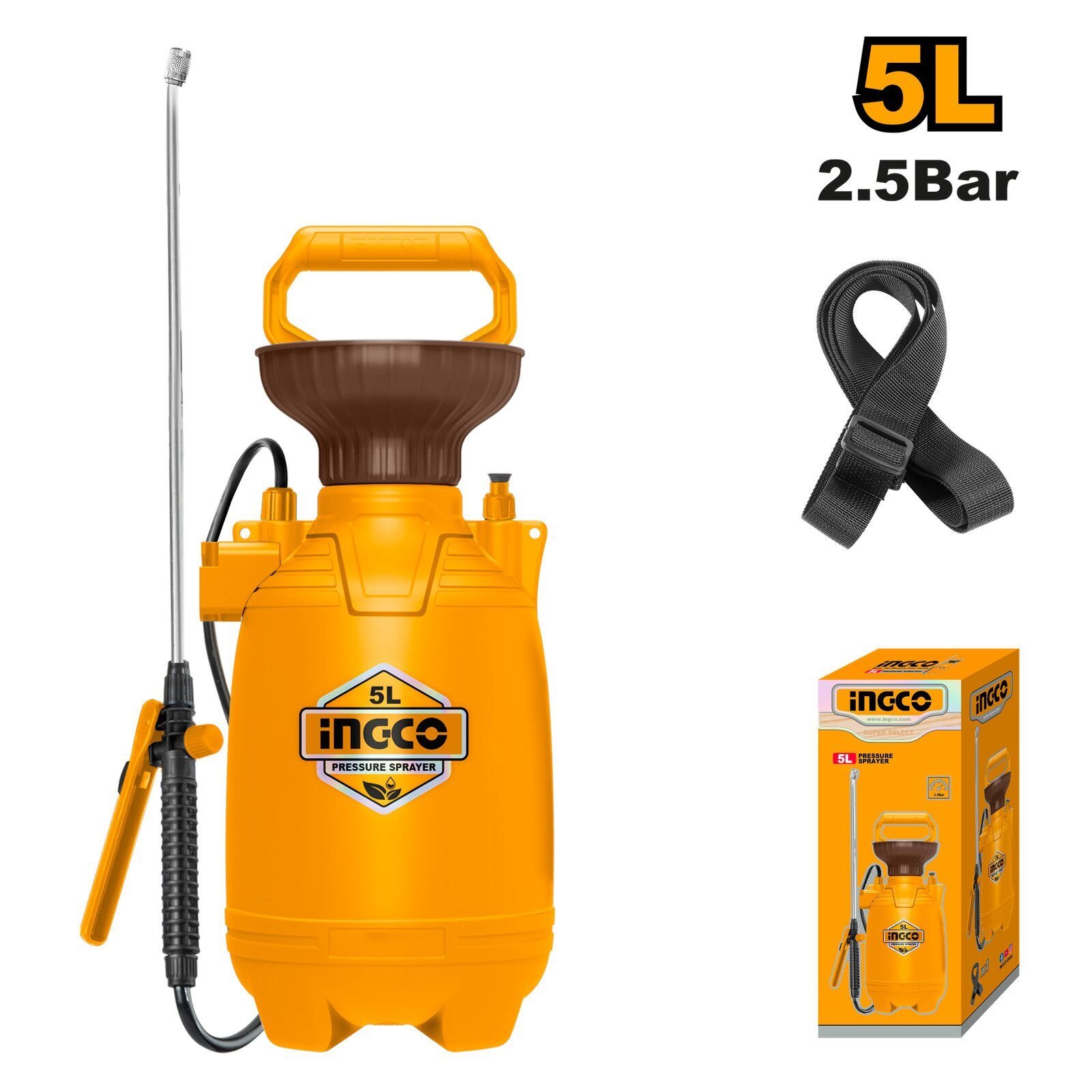 Pulverizador Manual 5 Litros INGCO - Lanza de Acero Inoxidable y Bomba de Alumin en Riobamba, Chimborazo