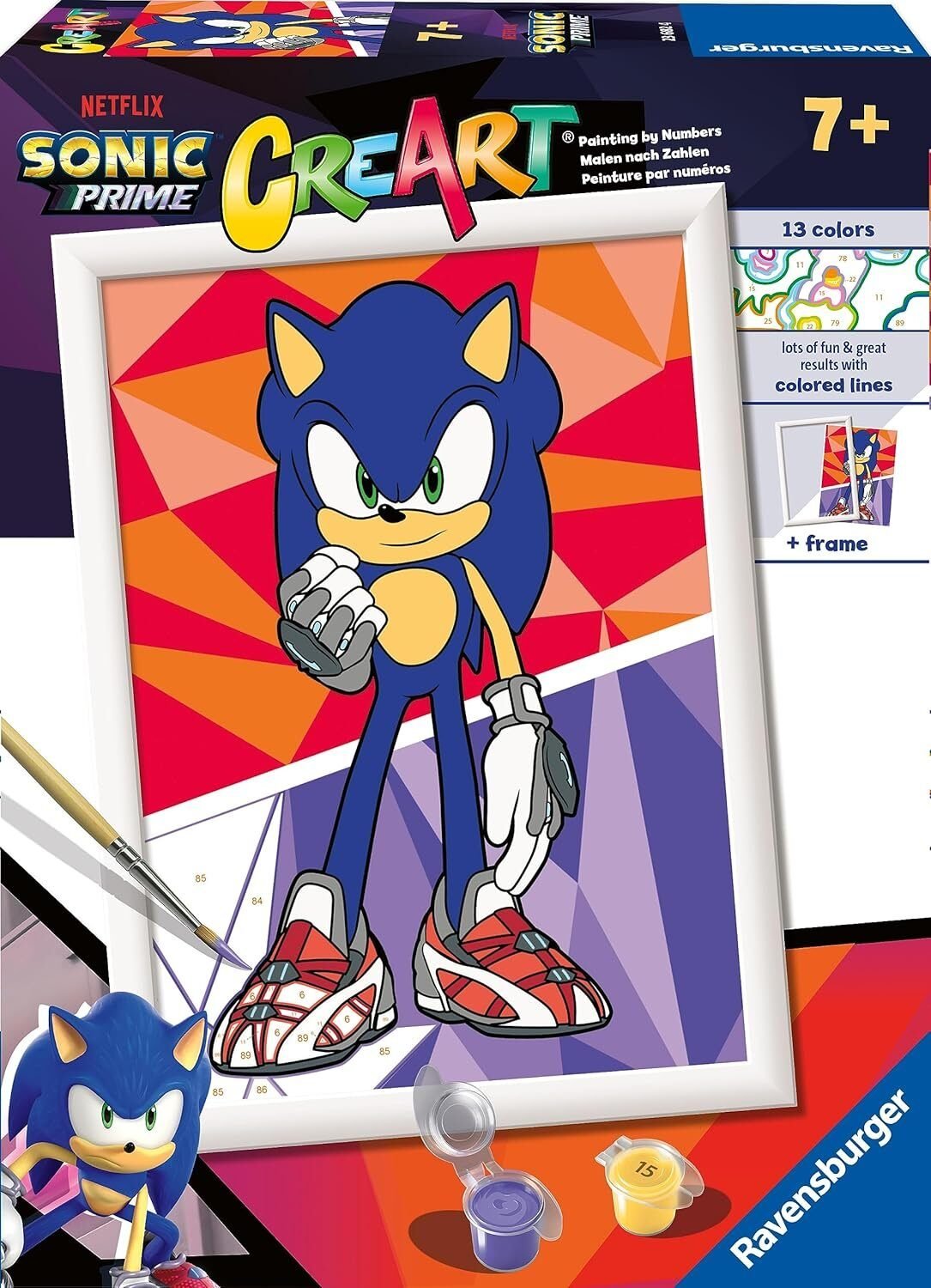Ravensburger Creart D: Sonic Prime | Pintar por Numeros Niños en Riobamba, Chimborazo
