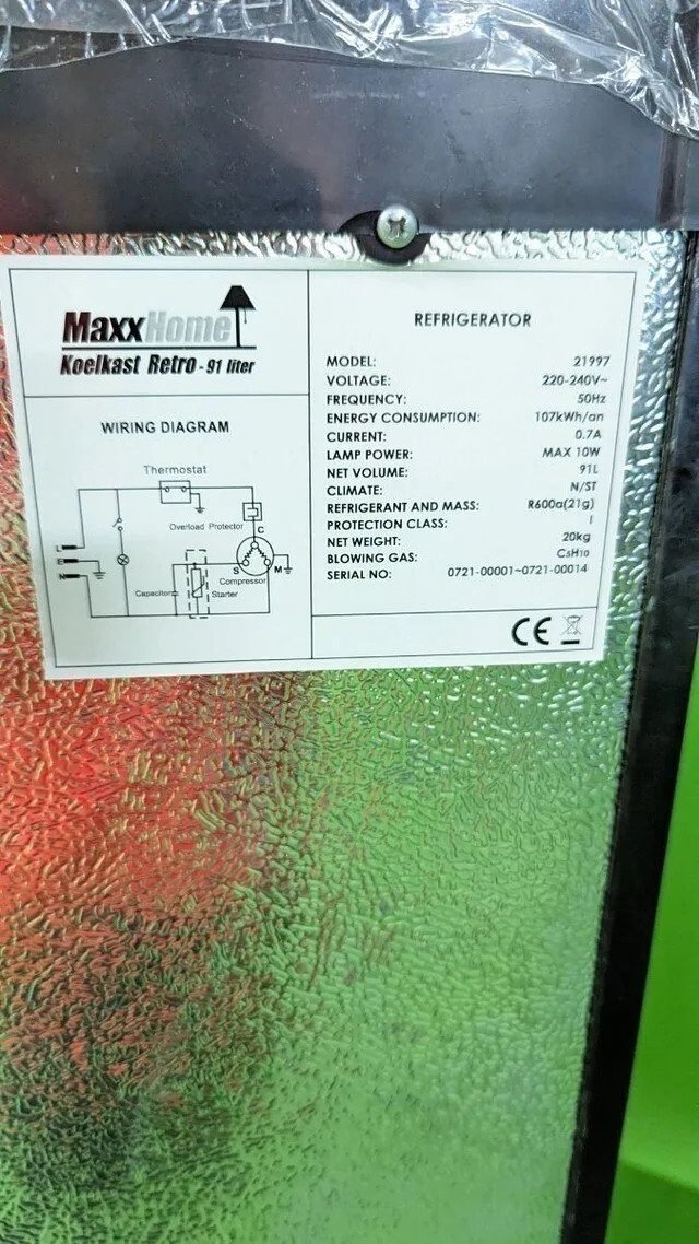 Foto 9 de Refrigerador MaxxHome Retro – congelador