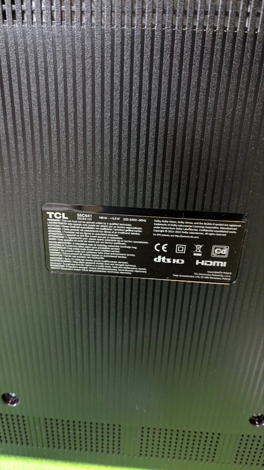 Foto 4 de REPUESTOS TCL TV 55″ 55C641, QLED