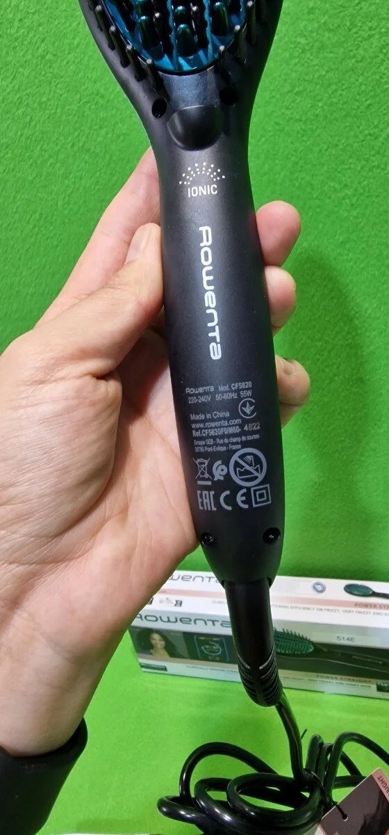 Foto 8 de Rowenta Cepillo alisador Power Straight CF5820F0 para cabello muy rizado