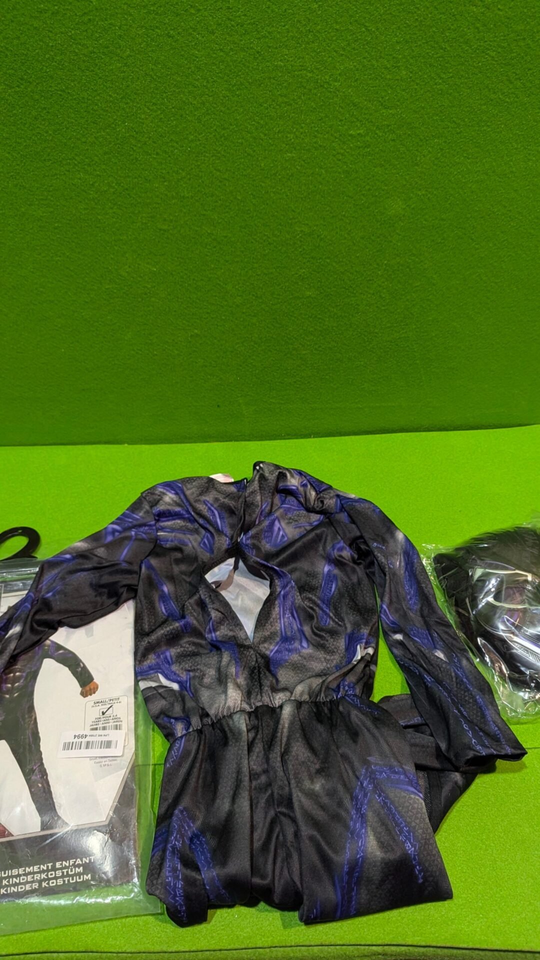 Foto 3 de Rubies Disfraz Black Panther Battle Endgame para Niños talla 3 – 4 años