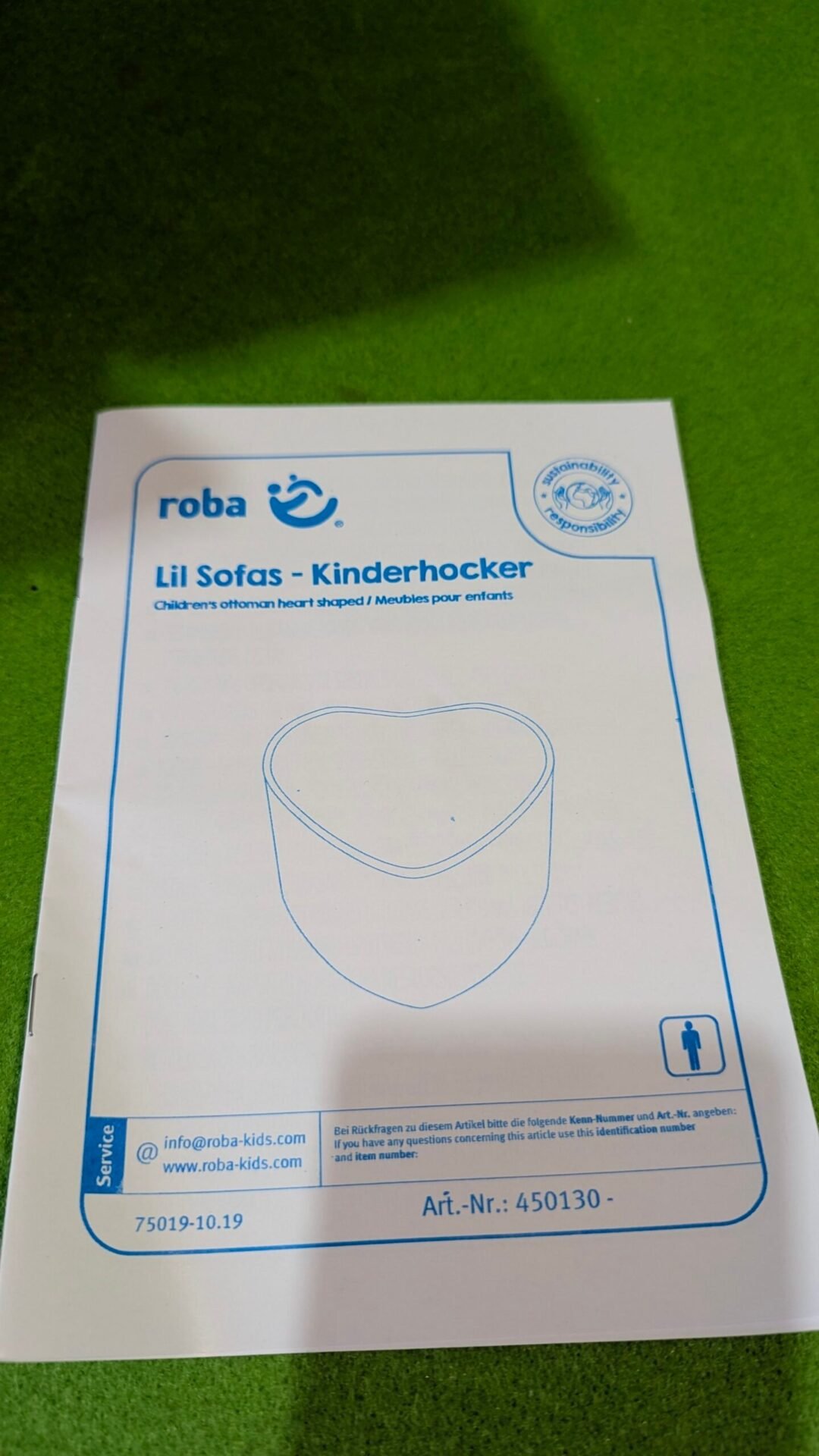 Foto 7 de Taburete infantil roba en forma de corazón