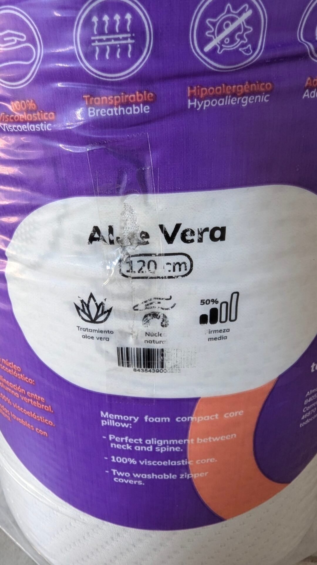 Foto 4 de Todocama – Almohada viscoelástica, 120 cm núcleo Compacto