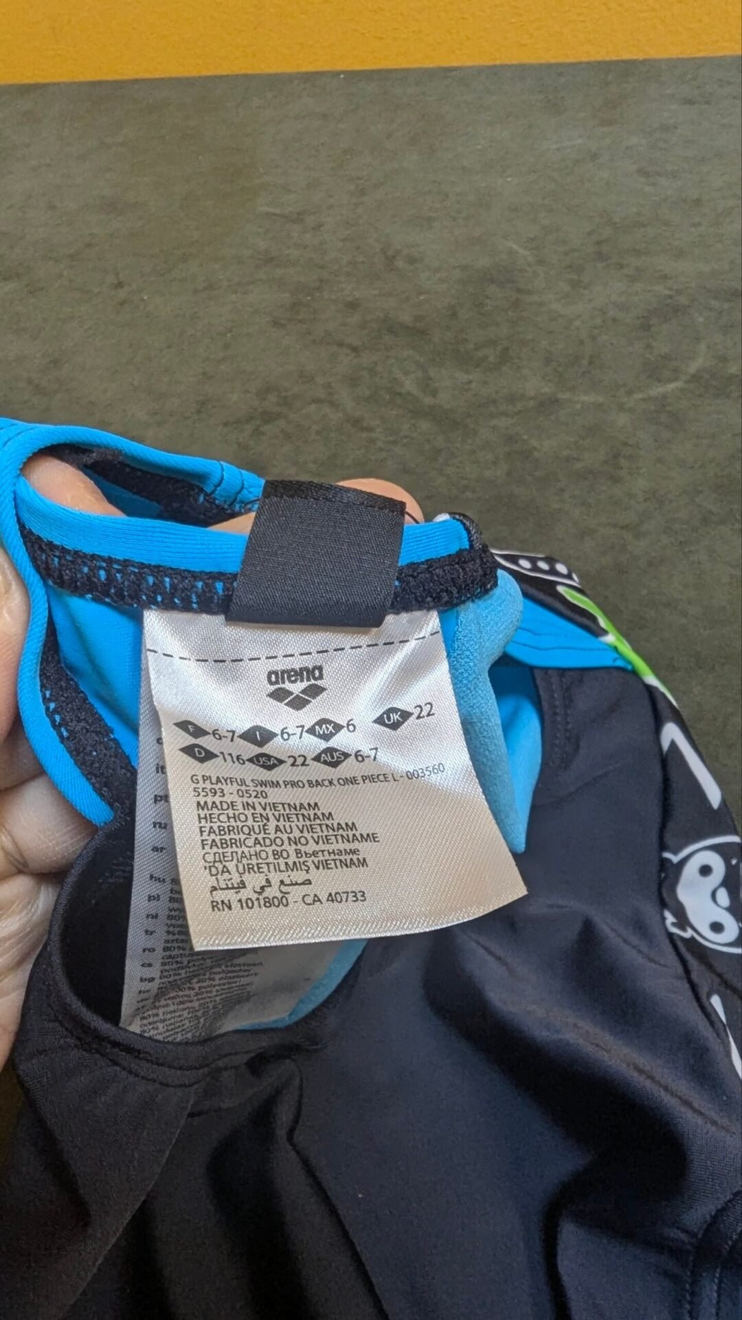Foto 6 de Traje de baño deportivo Arena Girl para niñas con forro divertido