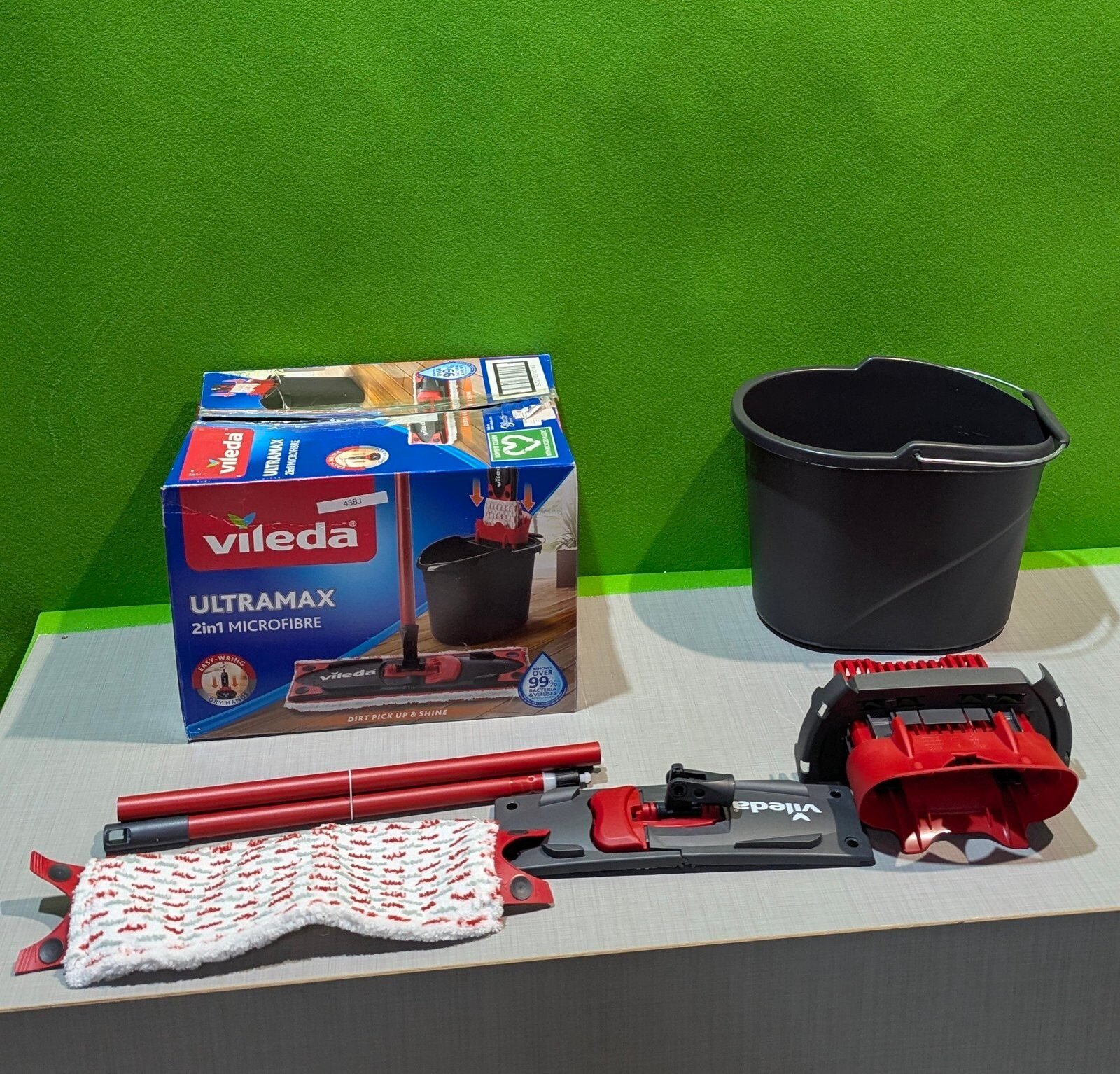 Vileda Ultramax Trapeador de microfibras para Fregar y Cubo con escurridor en Riobamba, Chimborazo