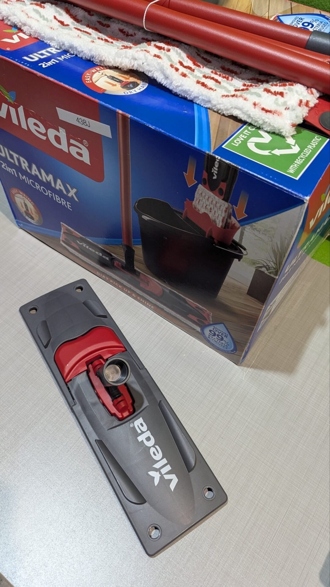 Foto 7 de Vileda Ultramax Trapeador de microfibras para Fregar y Cubo con escurridor