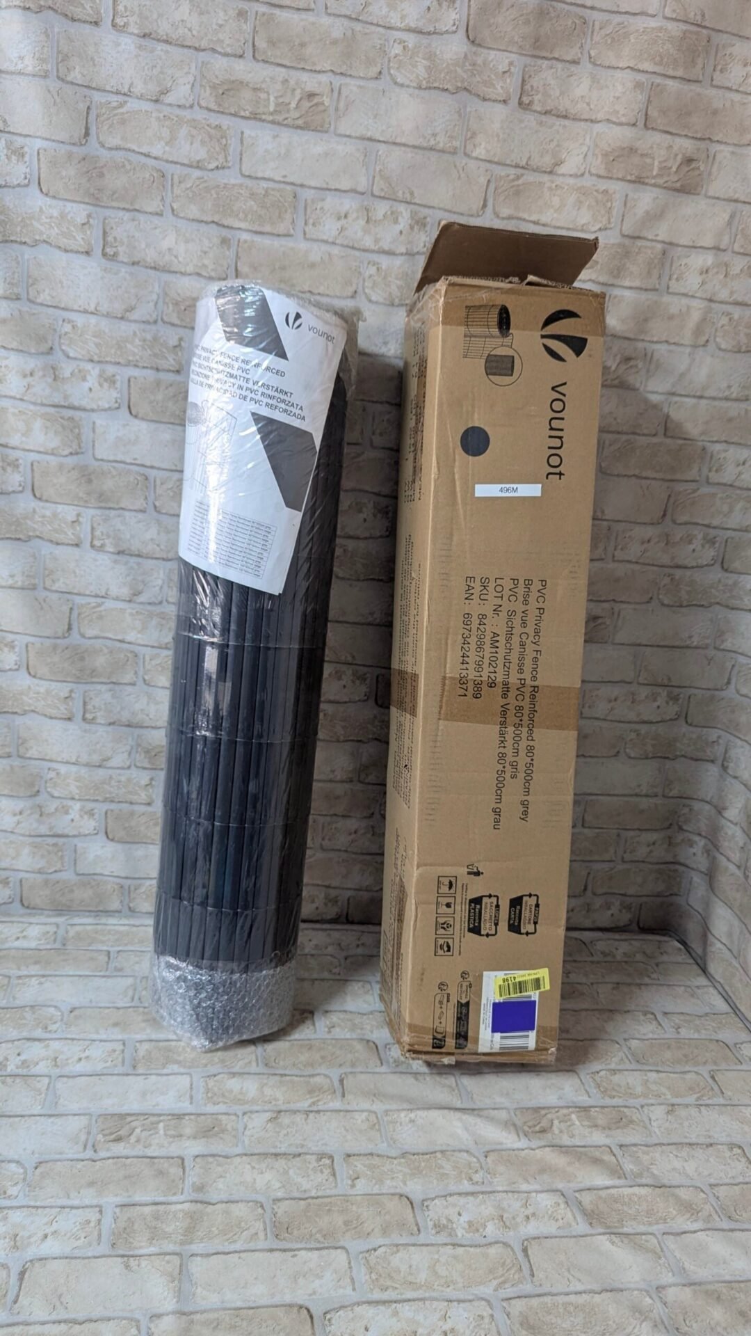 Foto 4 de VOUNOT® Cañizo Ocultación PVC Doble Cara 80 x 500 cm