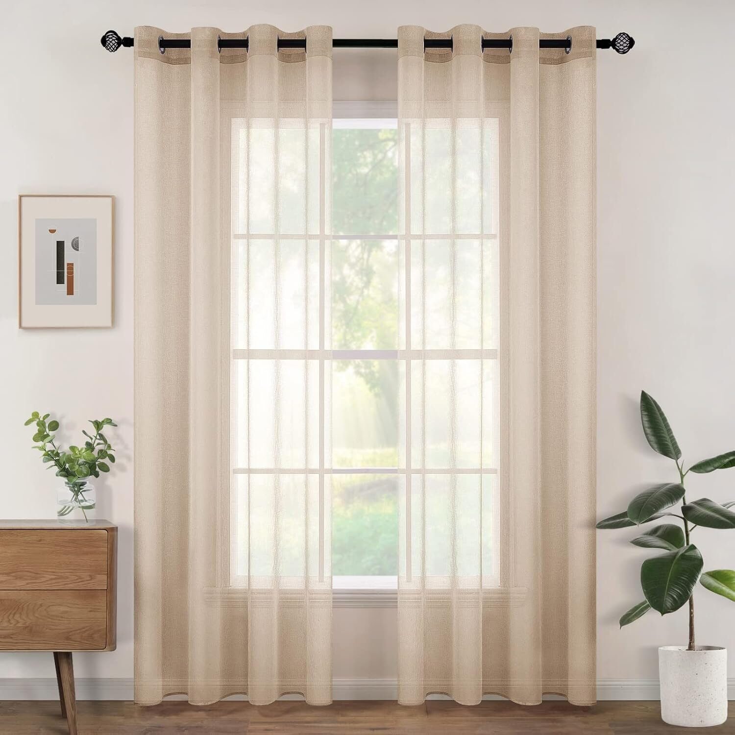 Woaboy Cortinas Salon Modernas 2 Piezas 140x245cm en Riobamba, Chimborazo